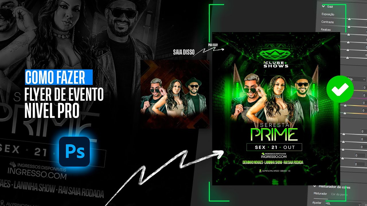 Como fazer flyer de evento no photoshop, NOVA TENDÊNCIA !