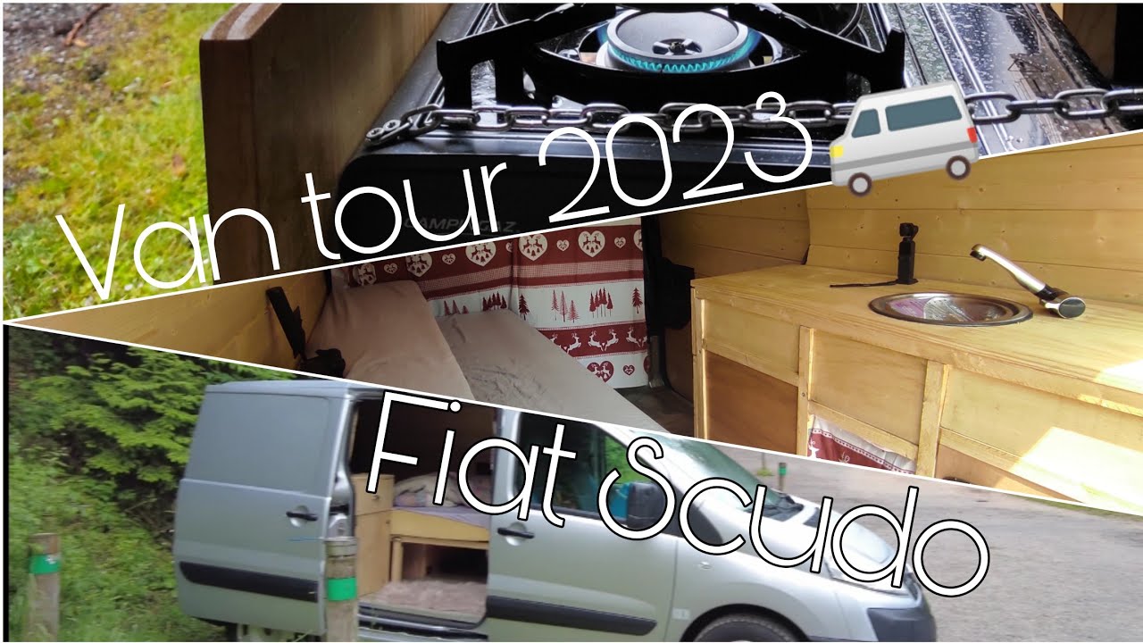 VAN TOUR de mon Fiat Scudo aménagé ! #vanamenage #vanlife