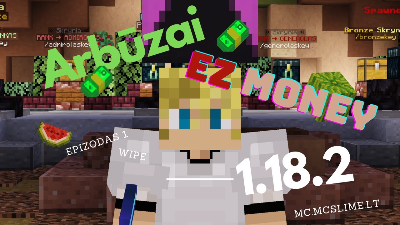 Pradžia || MCslime.LT || Ep 1 || Kaip užsidirbti pinigų  !