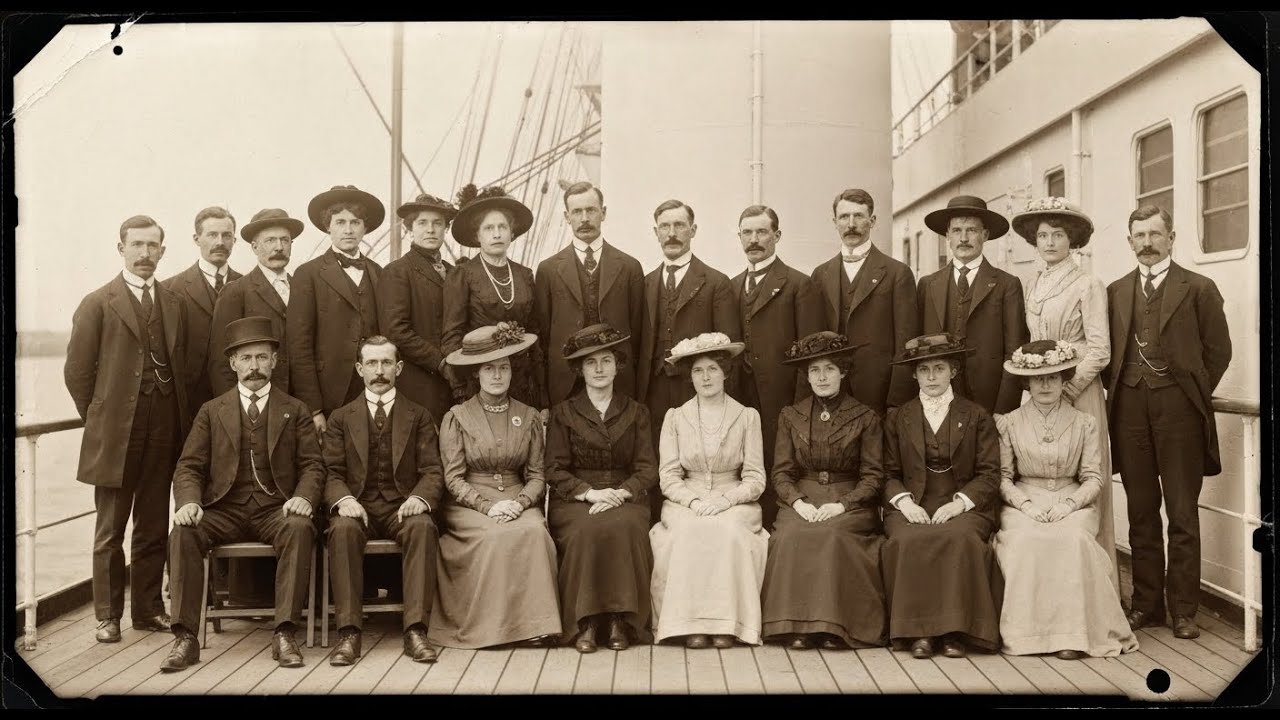 1913 Titanic Survivors Look Relieved — AI Finds Impossible Passenger