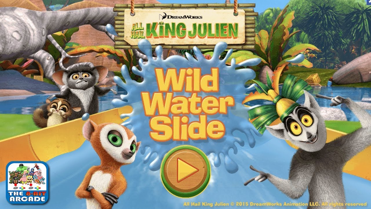 All Hail King Julien: Wild Water Slide - Giving his People what they want (Dreamworks Games)