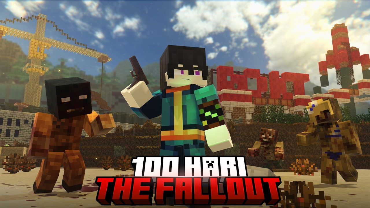 100 Hari Minecraft FallOut The Movie