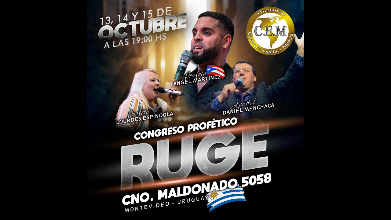 3er DIA CONGRESO PROF&Eacute;TICO RUGE 2023 - PROFETA &Aacute;NGEL MART&Iacute;NEZ.