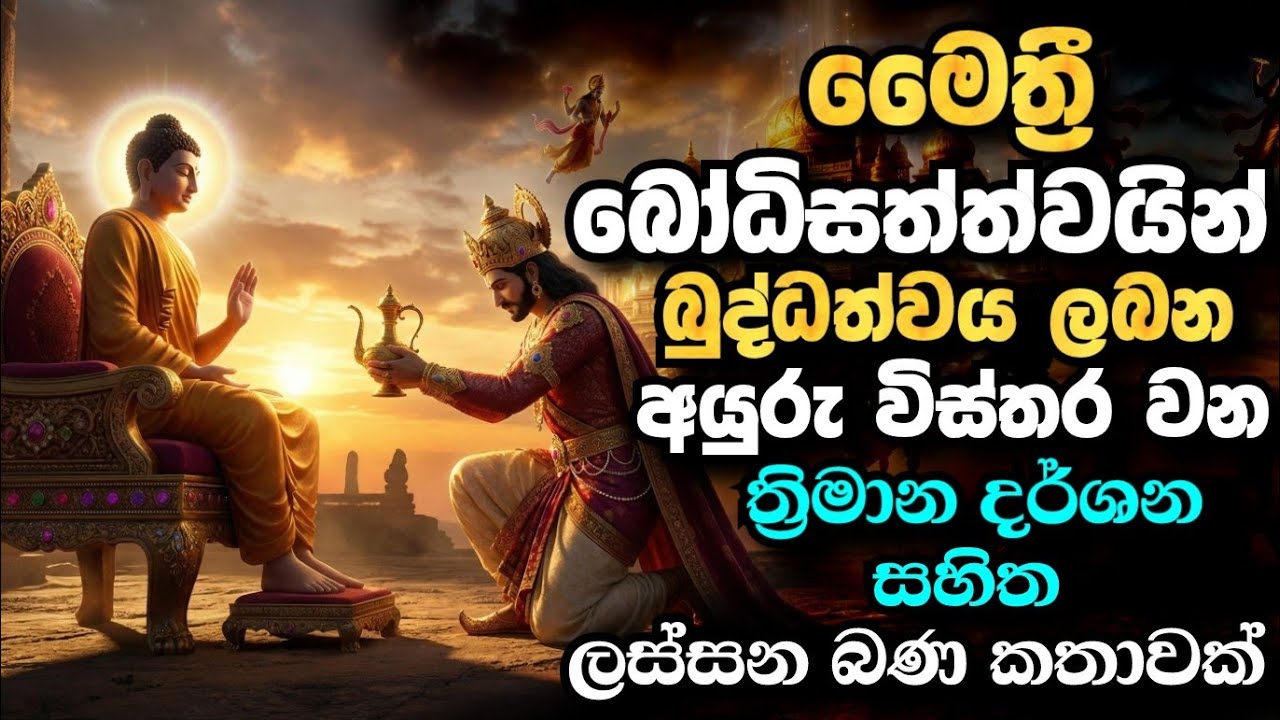 මෛත්‍රී බෝසතාණන් වහන්සේ බුදු බව ලබන අයුරු | හරිම ලස්සන බණ කතාවක් | Bana 2025 | 3D | Darma Deshana
