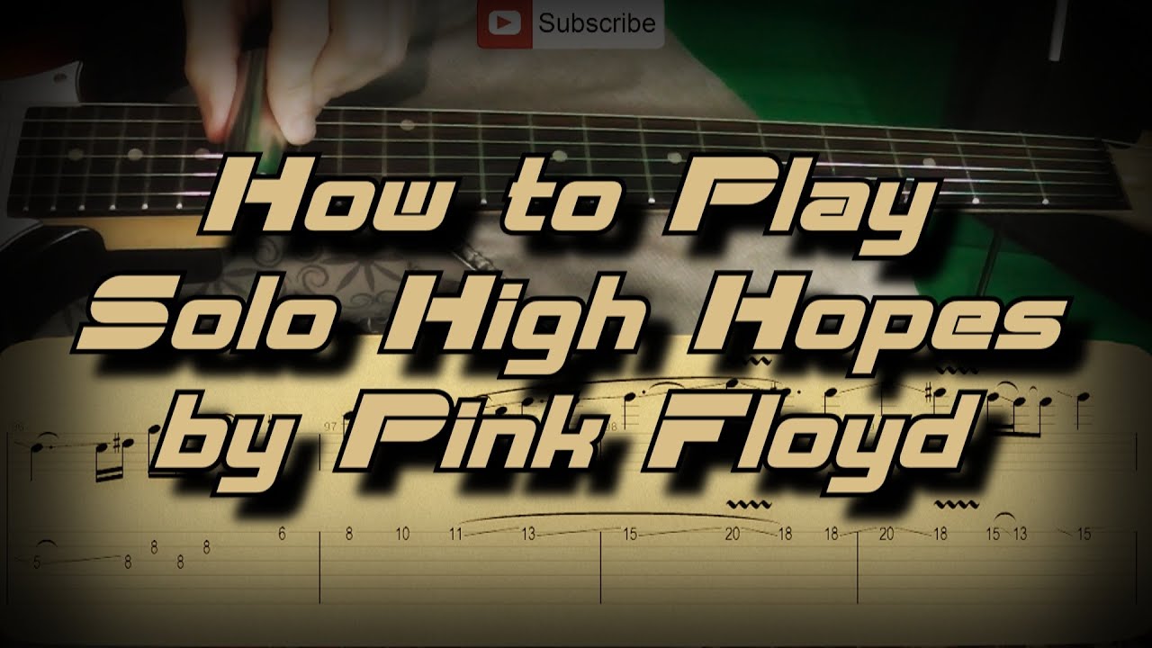 How To Play Pink Floyd - High Hopes Solo # 2 (Part 1) Как играть, Guitar lesson