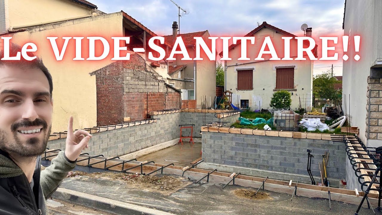 On Monte Le VIDE-SANITAIRE et DRAINAGE p&eacute;riph&eacute;rique! #construction