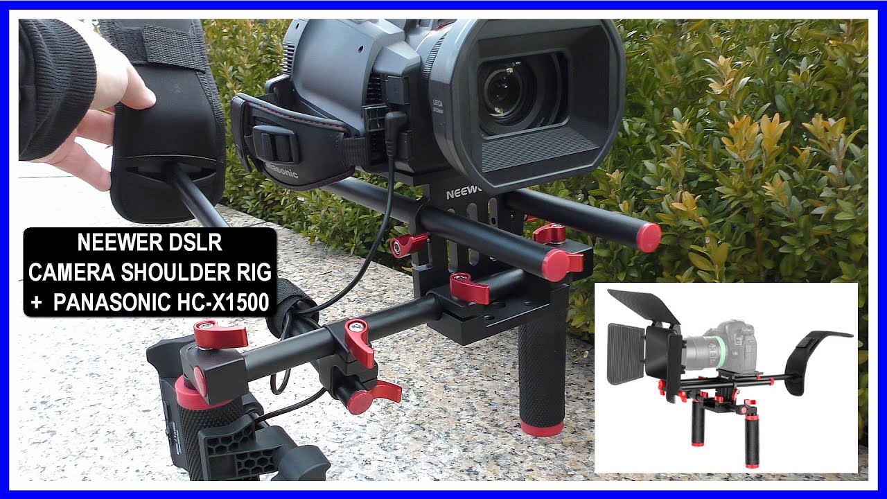 📹📸Neewer DSLR Camera/Camcorder Shoulder Rig + Panasonic HC-X1500
