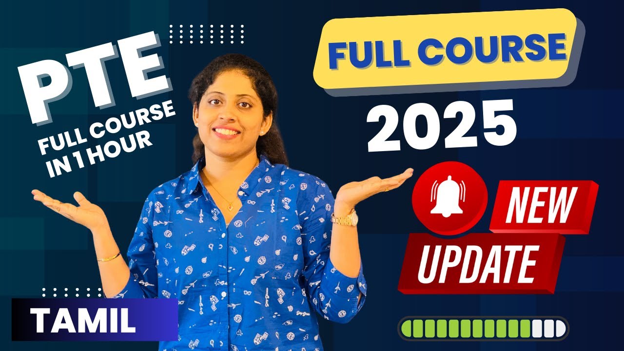 PTE Full Course 2025 | Latest Updates, Changes, Exam Pattern | Tips & Tricks in Tamil by Jincy