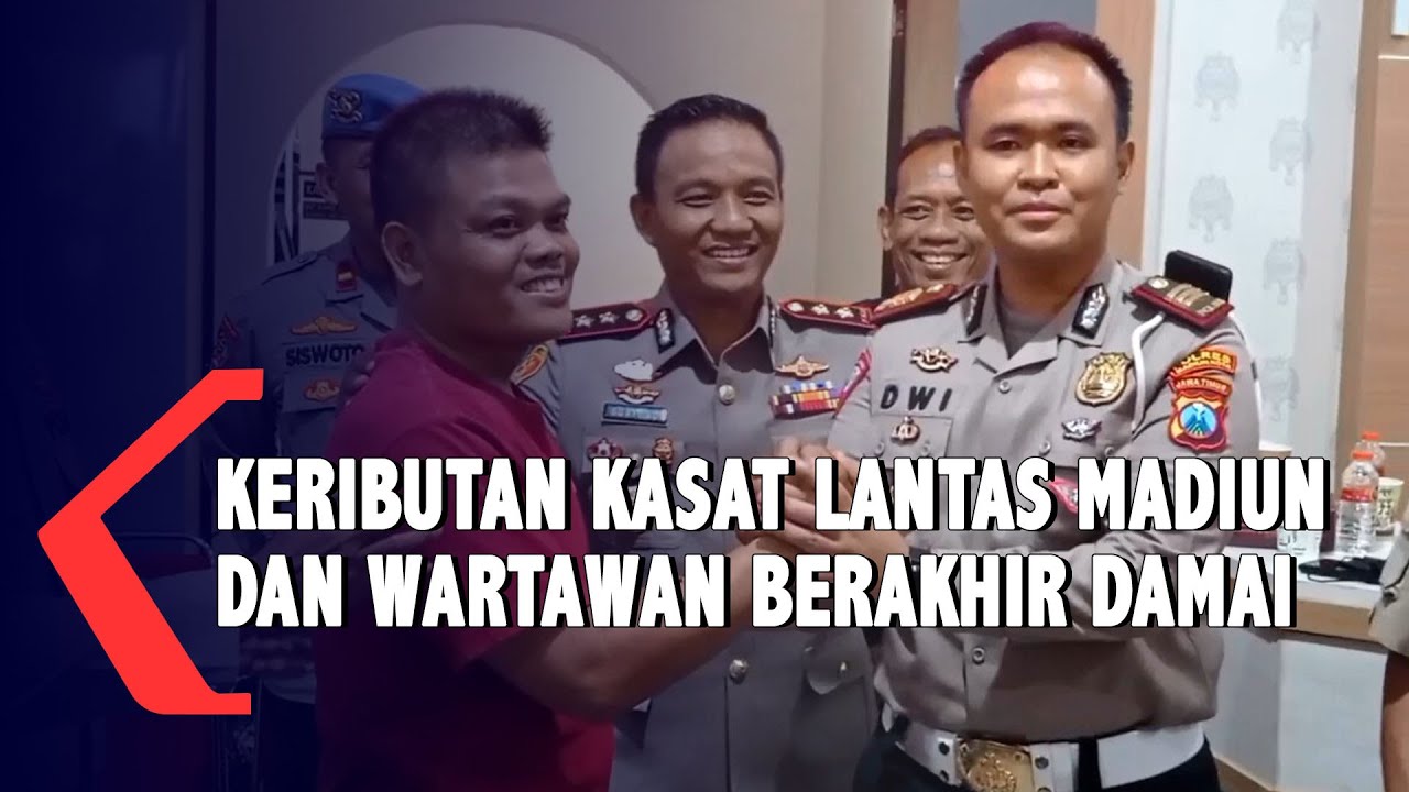 Perseteruan Kasat Lantas Polres Madiun dan Wartawan Berakhir Damai