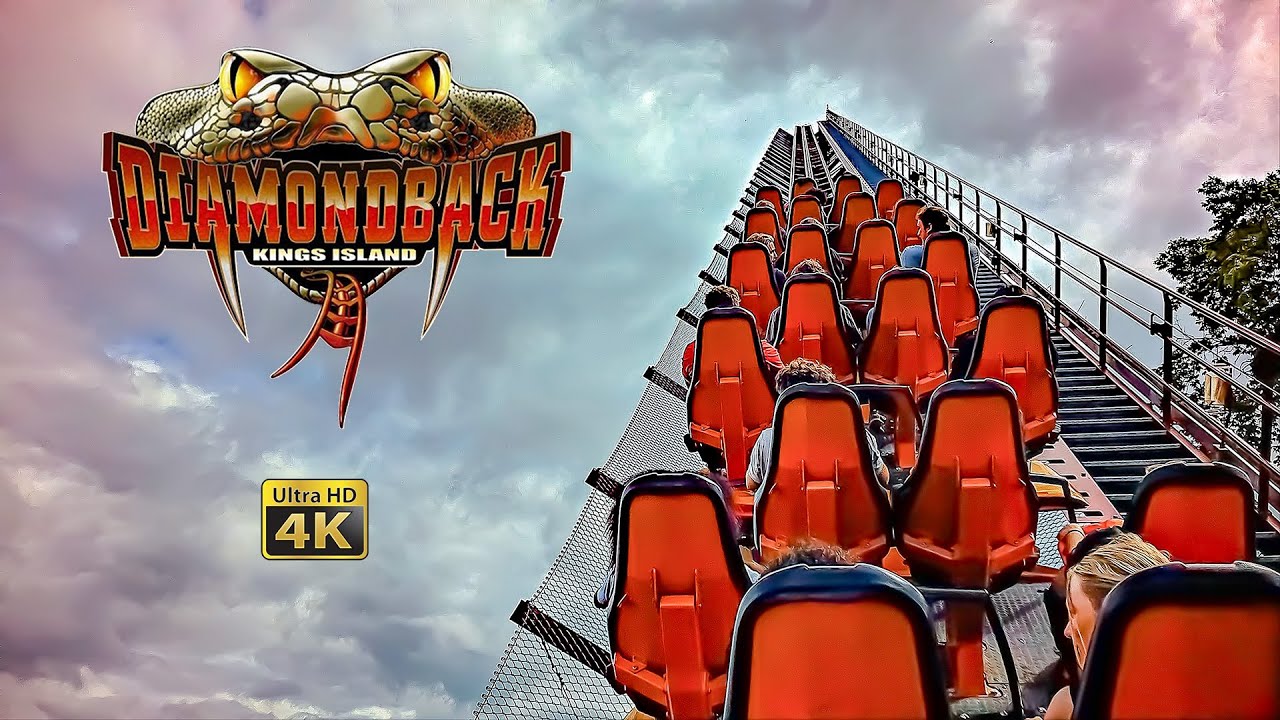 2024 Diamondback Roller Coaster On Ride 4K POV Kings Island
