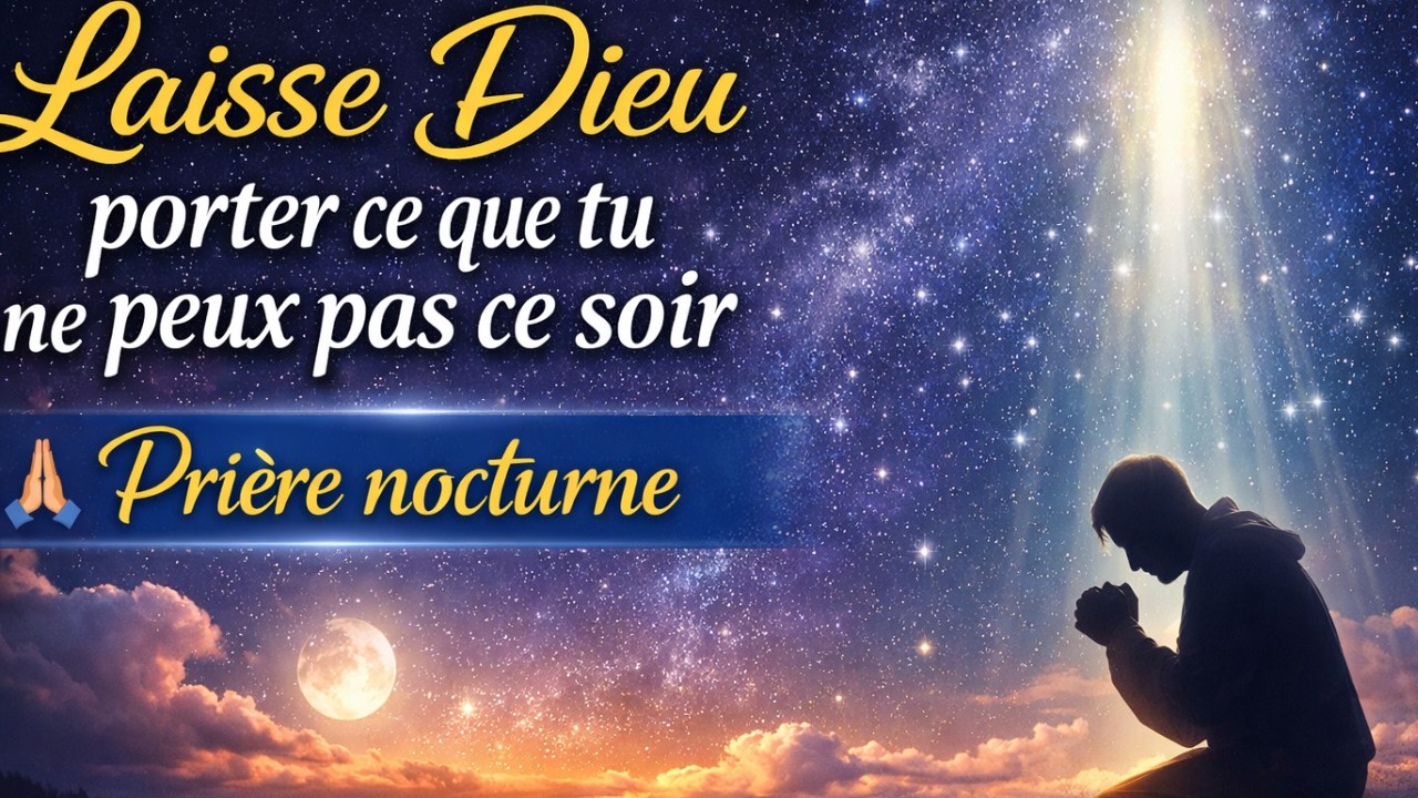 Laisse Dieu porter ce que tu ne peux pas ce soir 🙏 Prière nocturne pour un sommeil paisible