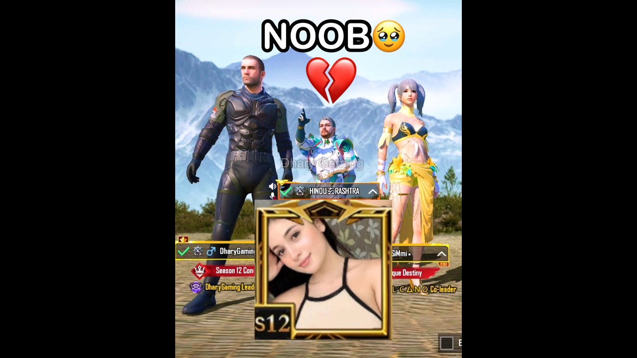 NOOB PRANK🤡WITH GIRL👩&zwj;🦰 IN PUBG #shorts #prank #shortsfeed #trendingshorts #pubgshorts #bgmishorts