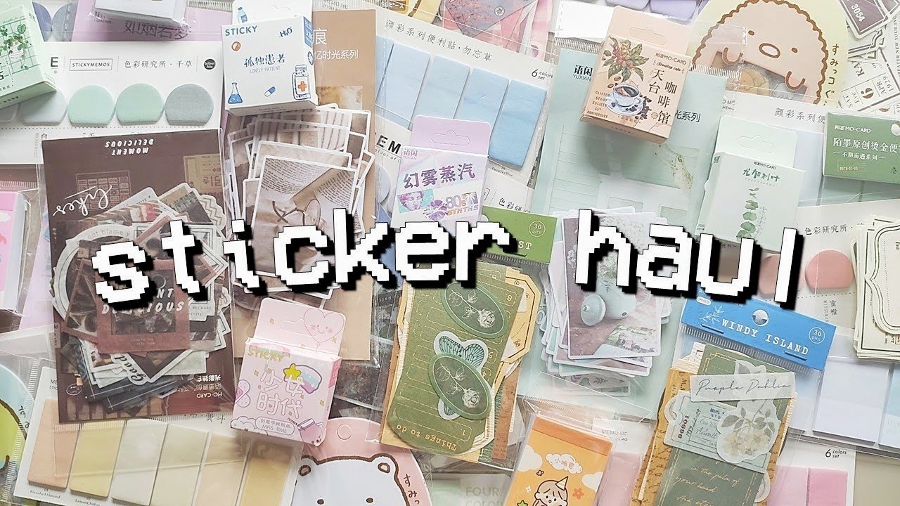 Massive ASMR Sticker Haul | +1000 stickers 💫