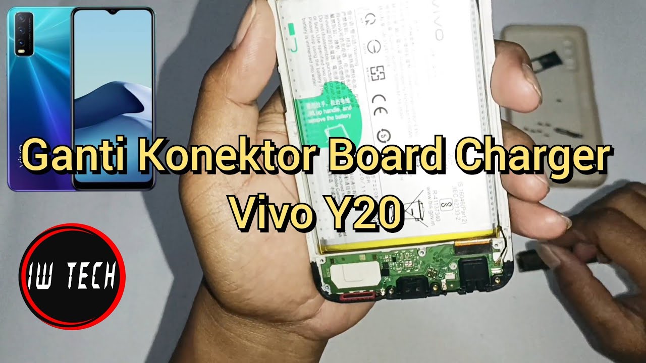 Ganti Konektor Board Charger Vivo Y20