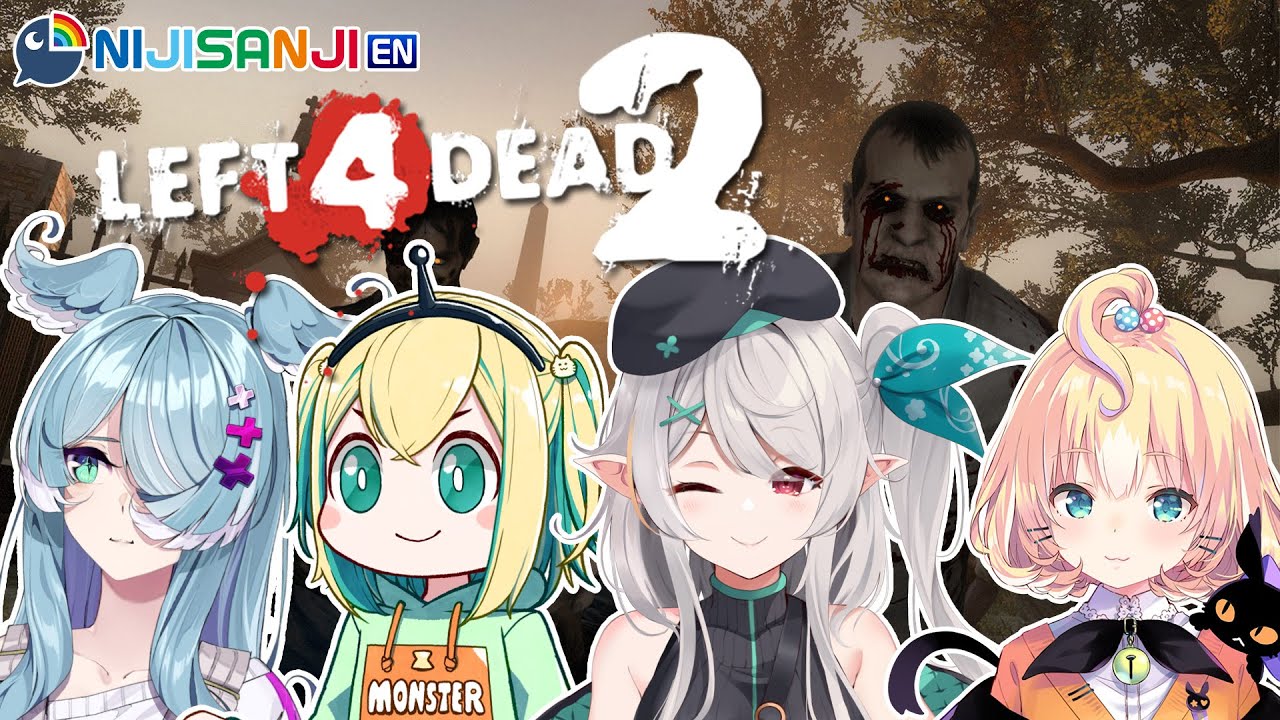 【LEFT 4 DEAD 2 COLLAB】with @EliraPendora @Pikamee @MillieParfait !【NIJISANJI EN | Pomu Rainpuff】