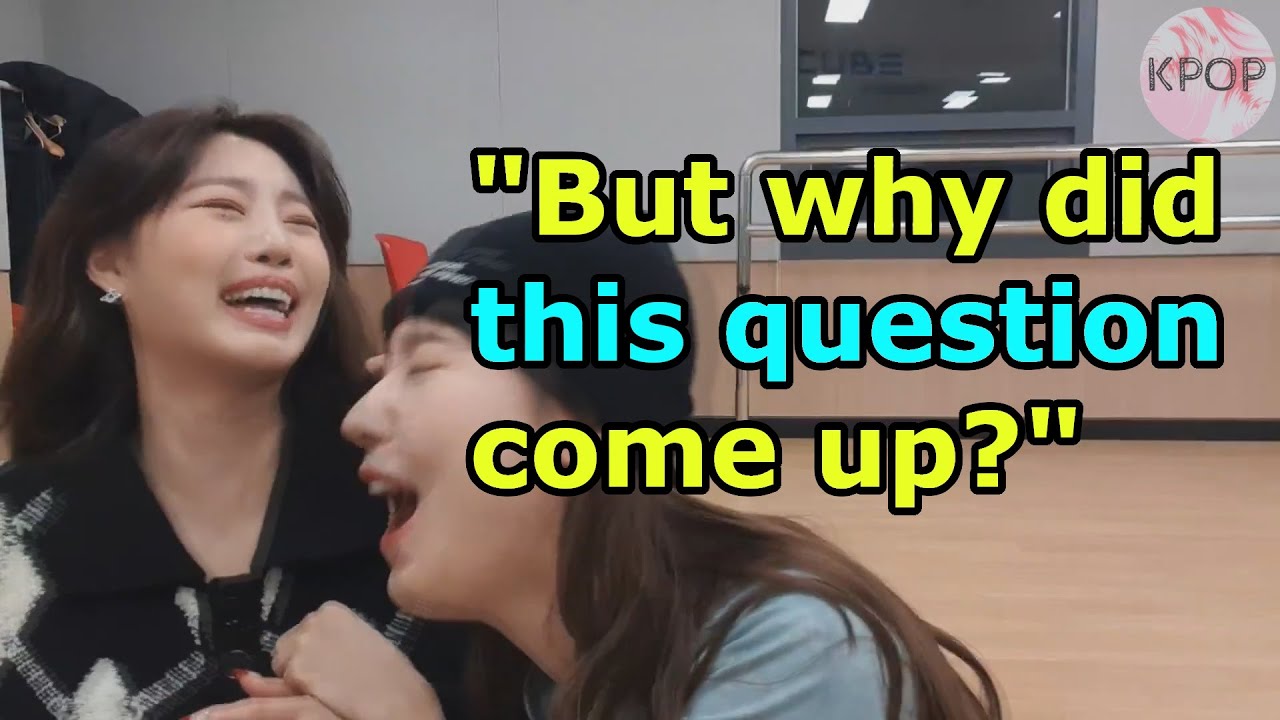 Miyeon and Soojin deep conversations about butts while eating in 2020