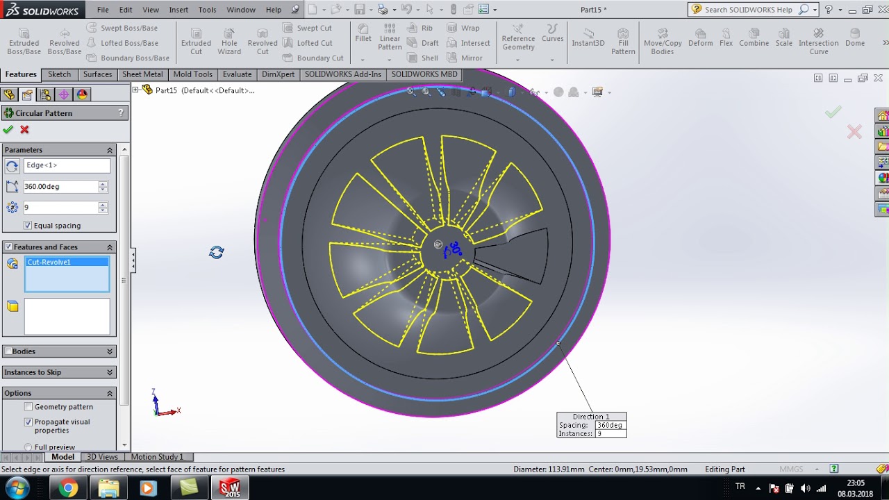 SOLIDWORKS  INDENT