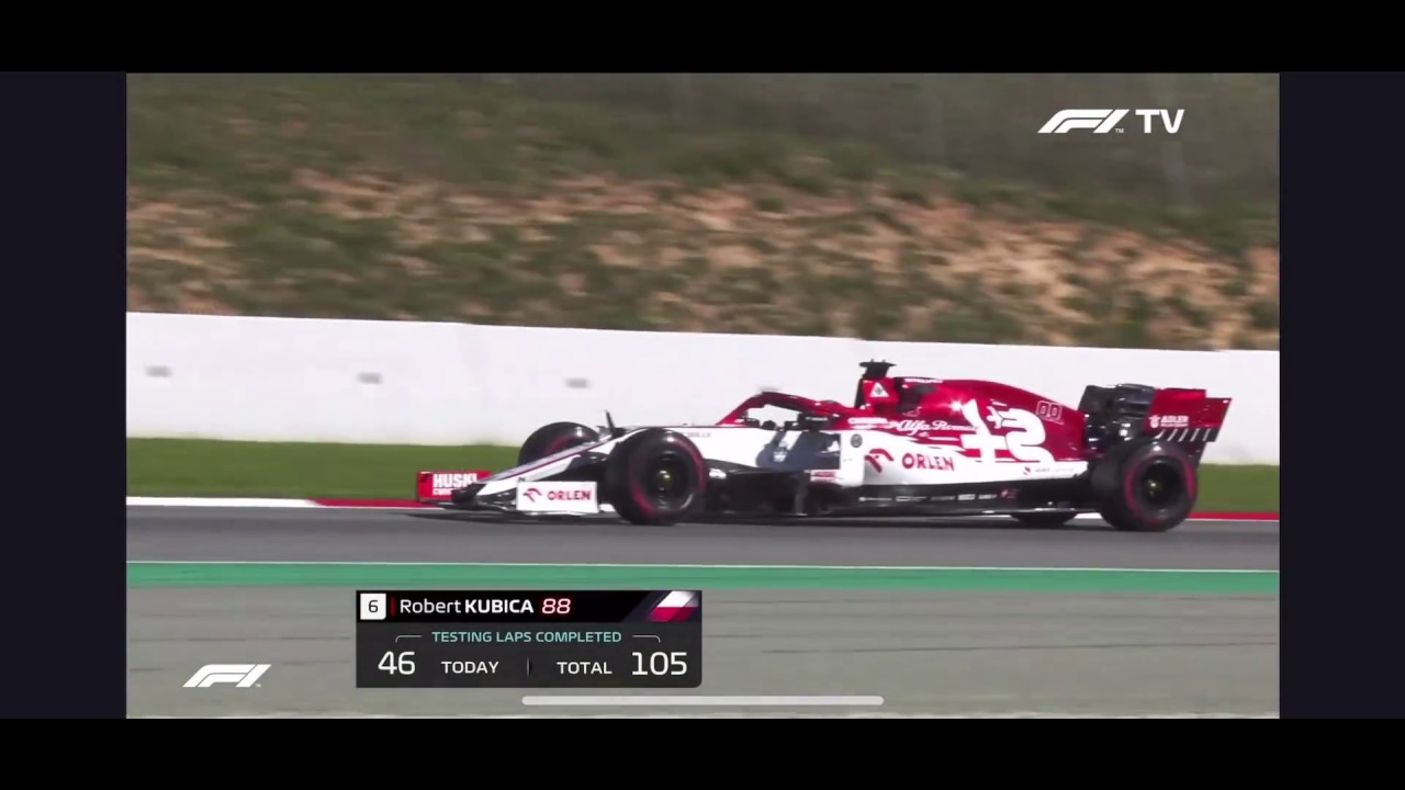 Robert Kubica Barcelona 2020 Fastest Lap (Morning session)