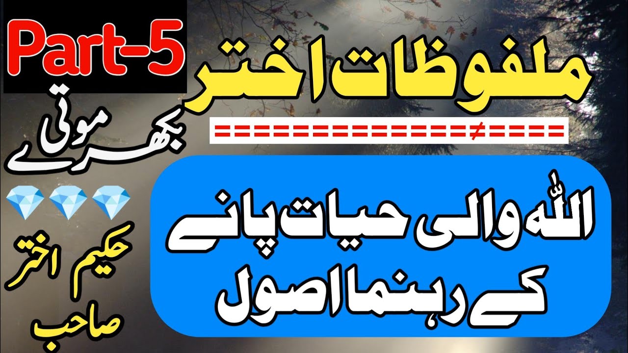 Expert Tips For Muslims In Modern Life: Hakeem Akhtar Sahab's Urdu Advice - Part 5