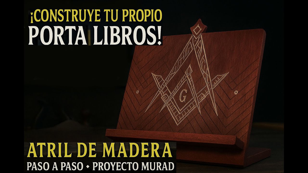 Como hacer un Portalibros de Madera! | Atril Artesanal Paso a Paso - Proyecto Murad