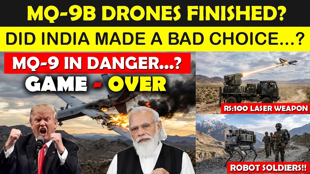 DRDO’s ₹100 Laser Weapon Shocked Everyone,India’s New Cruise Missiles, MQ-9 Problem & Robot Mule