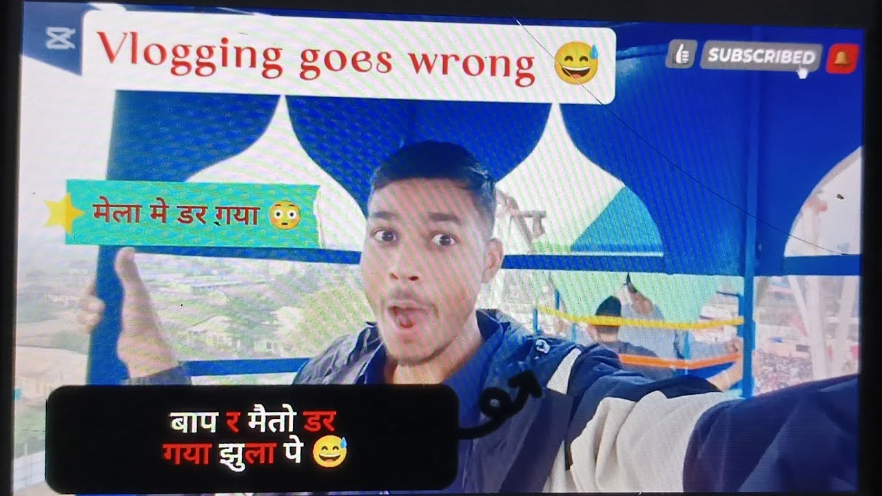 Mela Vlogging part 2 😳 Vlogging goes wrong 😅झुला पे डर गया 🥺 