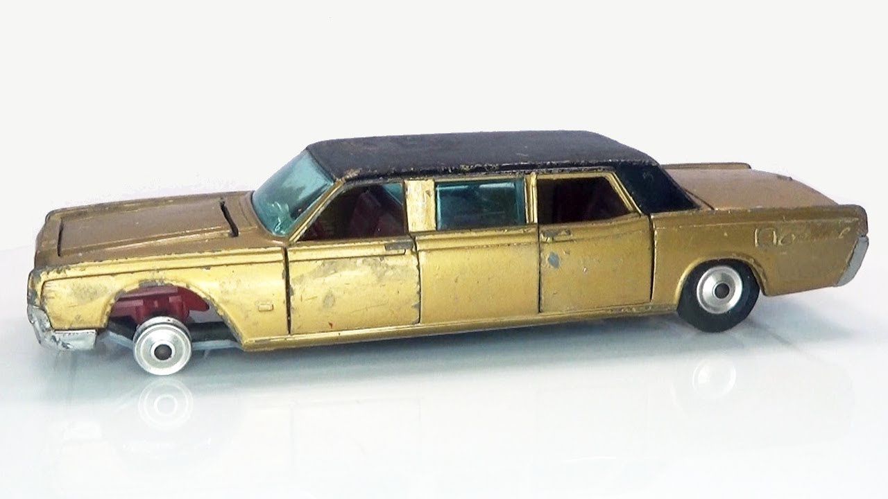 Lincoln Continental, эксклюзивный лимузин. Реставрация и ремонт модели Corgi Toys.