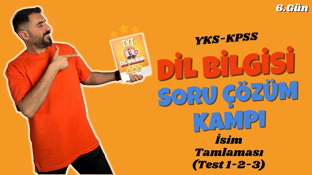 İsim Tamlaması Soru Çözümü Test 1-2-3 📌 DİL BİLGİSİ SORU ÇÖZÜM KAMPI 6.Gün/ 2024 TYT - KPSS🔥