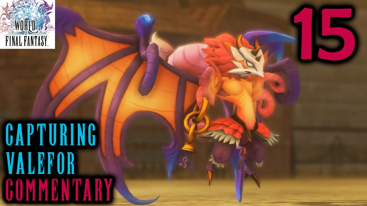World Of Final Fantasy Walkthrough Part 15 - Saronia Conclusion & Capturing Valefor In The Coliseum