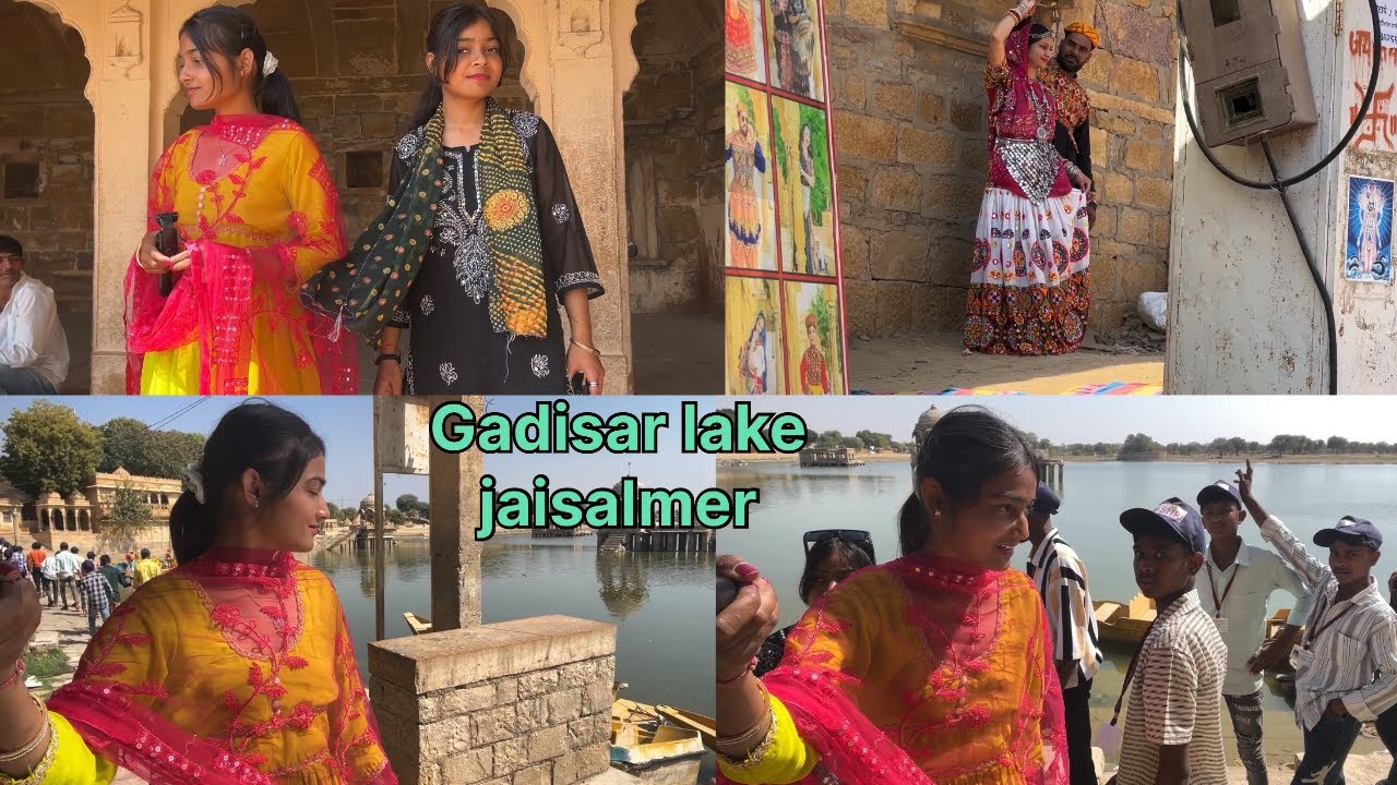 Gadisar lake jaisalmer ghumne gye ❤️🥰