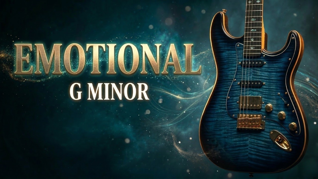 G Minor Emotional Rock Guitar Backing Track | 85 BPM