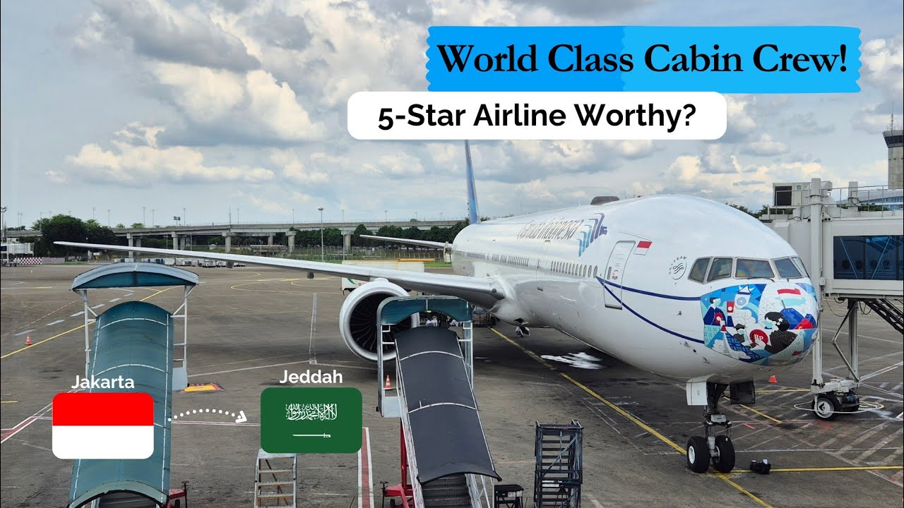 5-STAR AIRLINE WORTHY? | Garuda Indonesia B777-300ER | Economy Class | GA982 | Jakarta - Jeddah