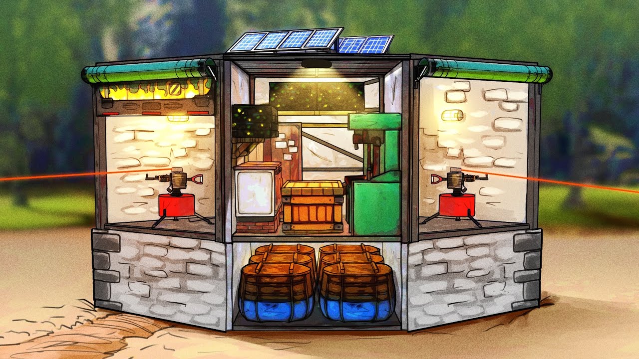 I Built the most Efficient & Compact base in Solo Rust...