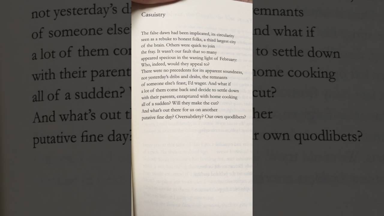 Casuistry by John Ashbery