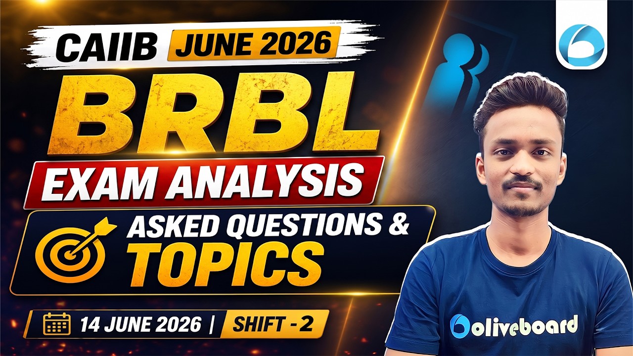 CAIIB BRBL June 2026 Exam Analysis | Asked Questions & Topics | Shift 2 | Ajay Sir | Oliveboard