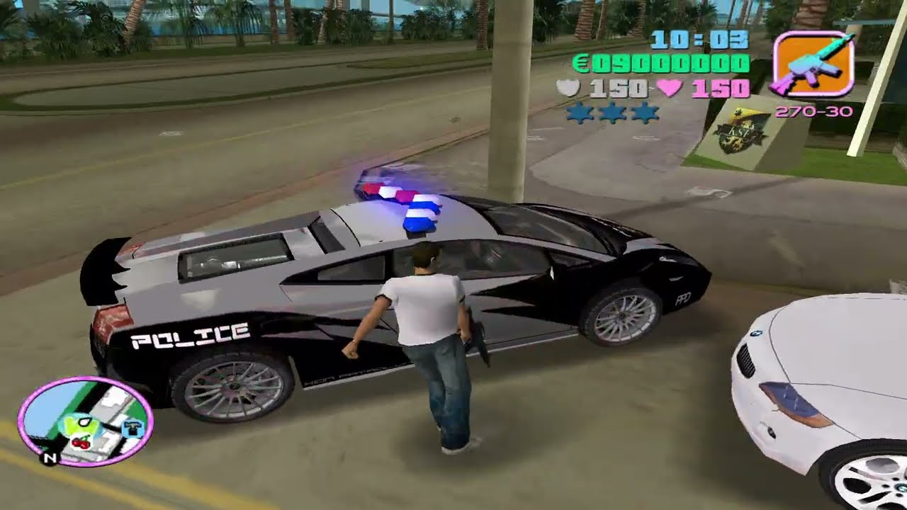Can Tommy Survive The 6-Star Wanted Level? 🔥 GTA Vice City Full Mission #gtastunts #technogamer