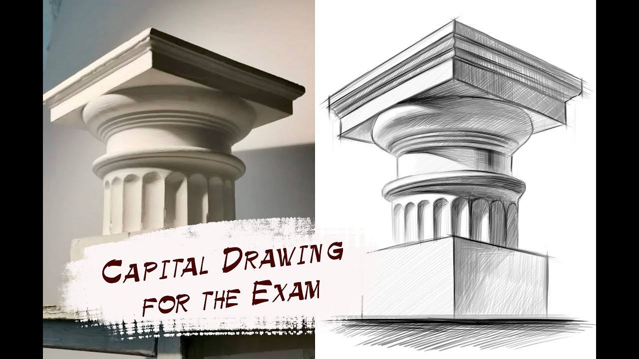 Drawing of a Capital for the Examination|Рисунок капители для экзамена