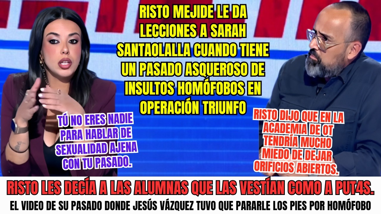 SARAH SANTAOLALLA RESPONDE ALTO Y CLARO NO ME ARREPIENTO Y T&Uacute; RISTO CALLAS POR TU PASADO
