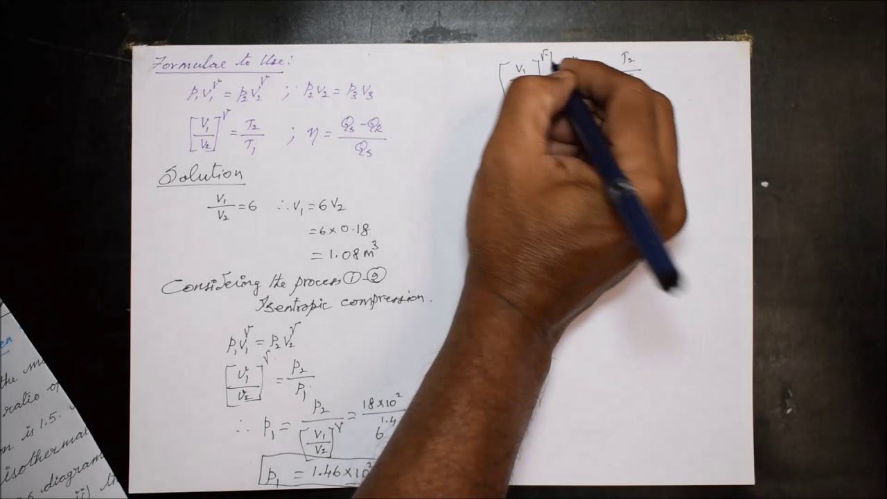 Problem based on Carnot Cycle - M27 - Engineering Thermodynamics in Tamil