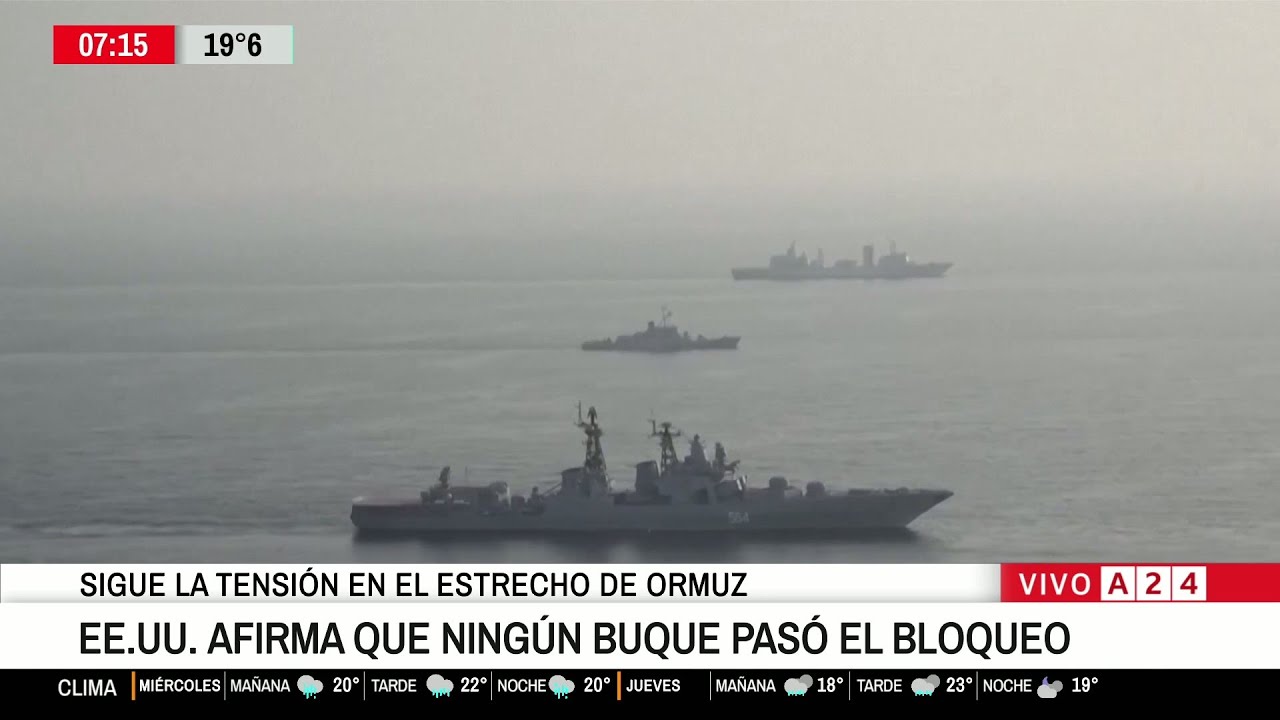 🔴 GUERRA EN MEDIO ORIENTE: EE.UU. AFIRMA QUE NING&Uacute;N BUQUE PAS&Oacute; EL BLOQUE EN EL ESTRECHO DE ORMUZ