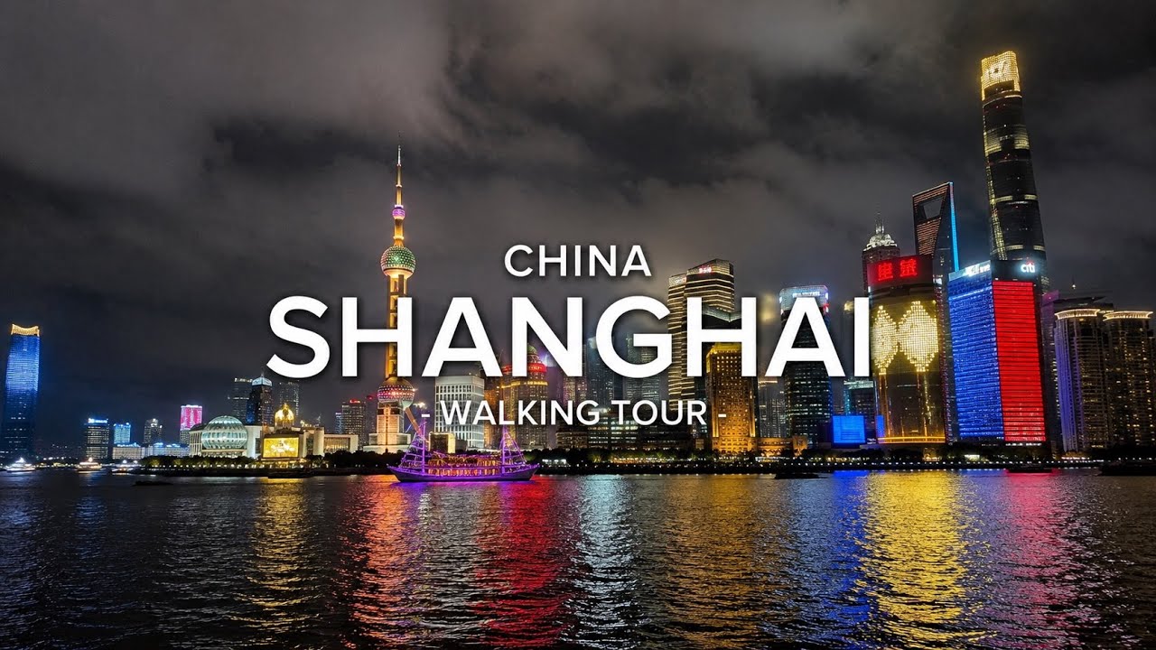 🇨🇳 The Bund Walking Tour 4K | Shanghai, China | Night Walk | Caminata por Shangh&aacute;i