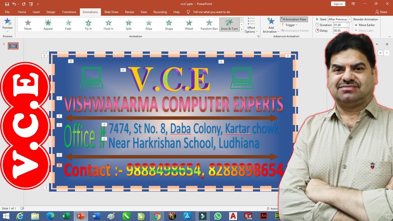 How To Create a Professional PowerPoint Presentation in hindi by VCE
