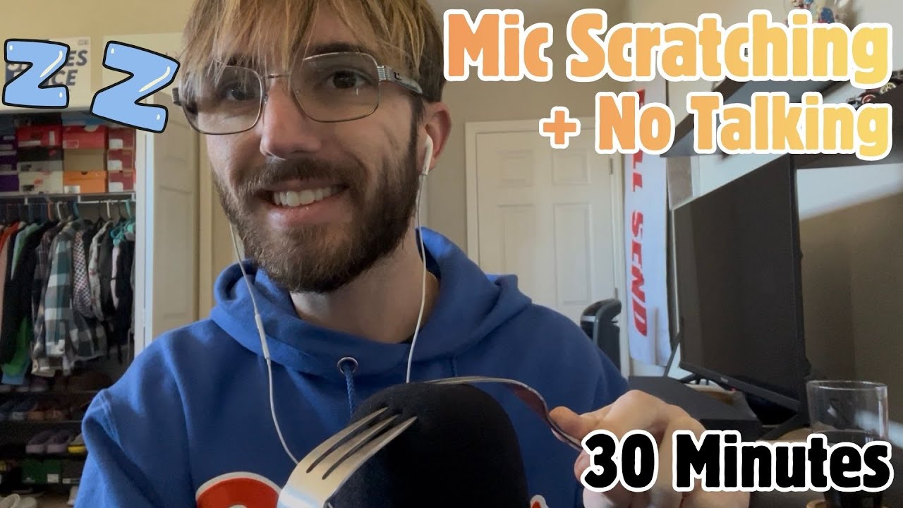 30 Minutes Of Deep Mic Scratching For Sleep (No Talking)