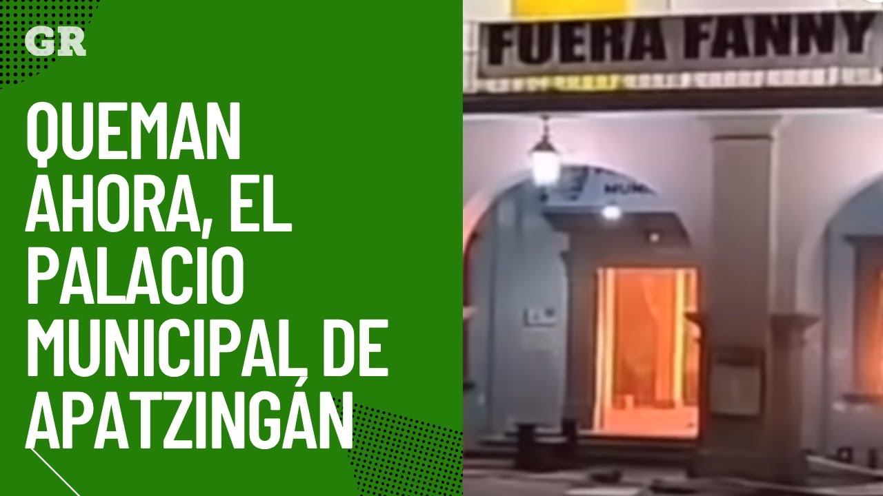 Queman, ahora, el Palacio de Apatzing&aacute;n