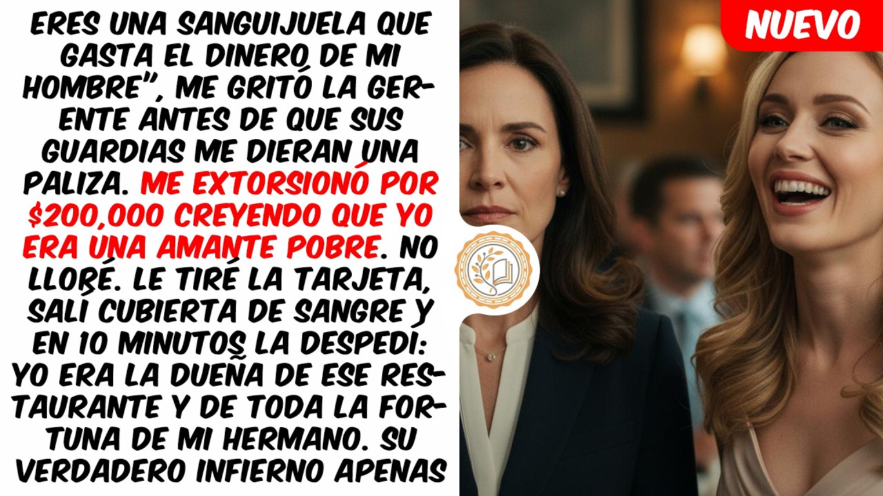 La novia de mi hermano me hizo golpear para extorsionarme — No sabía que soy la dueña de todo.