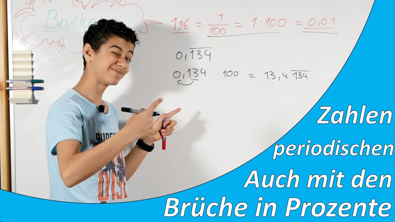 Brüche in Prozente umwandeln|Einfach erklärt|mit periodische Zahlen