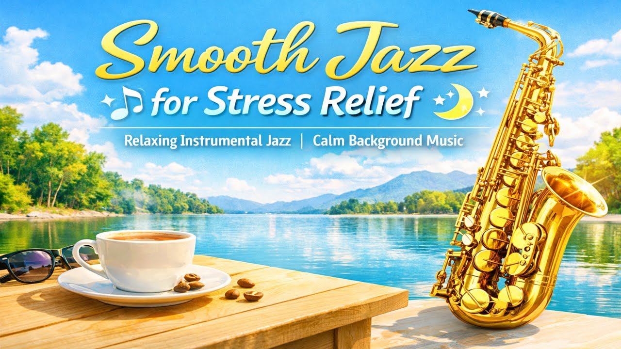 Smooth Jazz for Stress Relief 🎷 Relaxing Instrumental Jazz | Calm Background Music