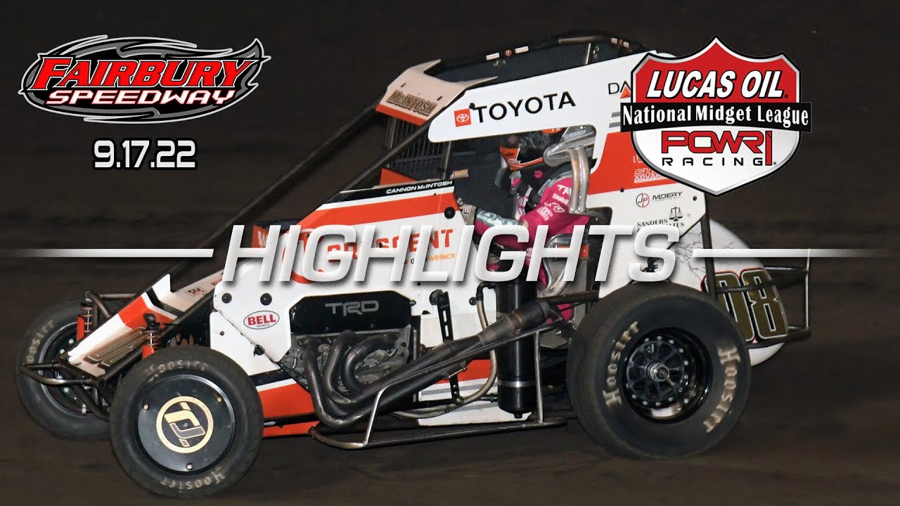 9.17.22 Lucas Oil POWRi National Midget League Highlights from Fairbury American Legion Speedway