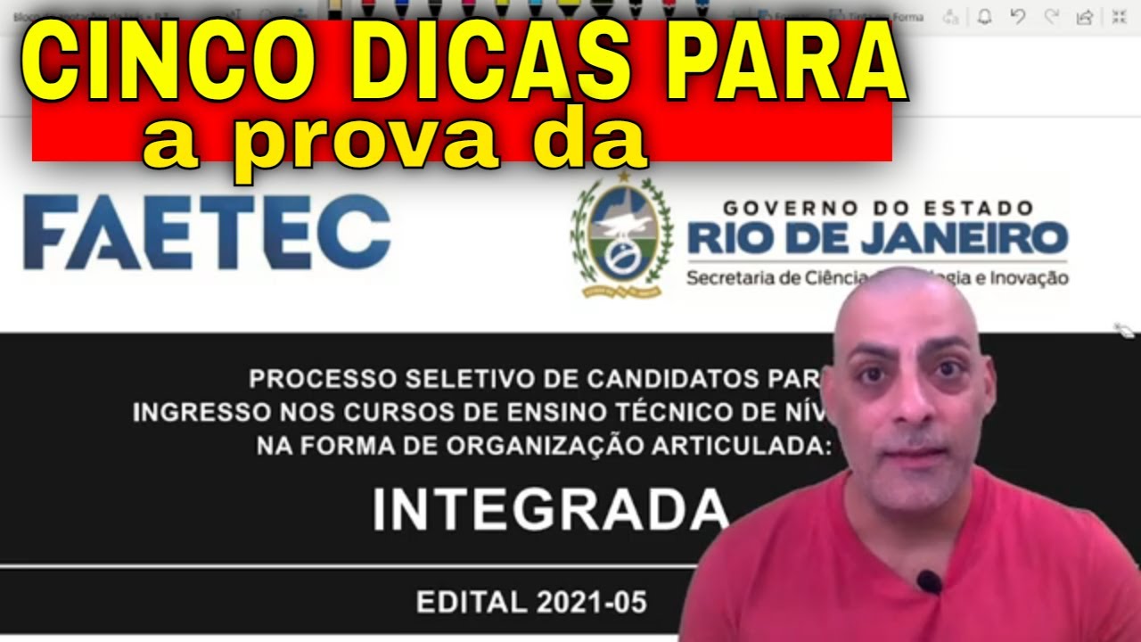 Cinco dicas pra você que vai fazer a prova da FAETEC.