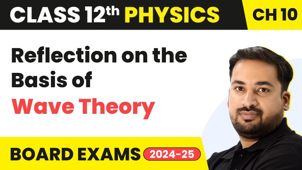 Reflection on the Basis of Wave Theory - Wave Optics | Class 12 Physics Ch 10 | CBSE/JEE/NEET